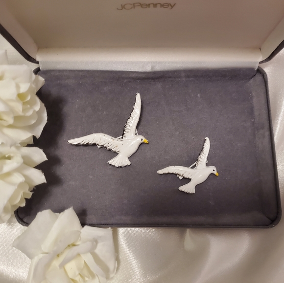 Unique And Rare Vintage Brooch Two Birds ~ Vintage Jewellery - Picture 11 of 12